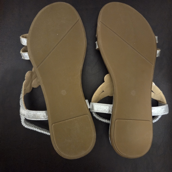 Silver Sandals with Intricate Design - Picture 4 of 16